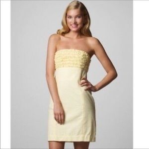 Lilly Pulitzer Franco Yellow Gingham Dress